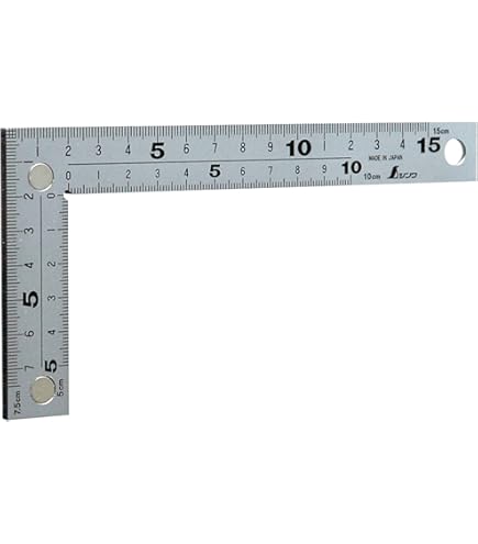 Amazon.co.jp: 新潟精機 SK 日本製 シルバー曲尺 鳶 快段目盛 厚手広巾